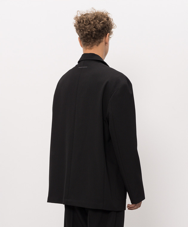 Maison Margiela MM6 Чорний піджак з вовною SH0BN0034M36020 зображення 4