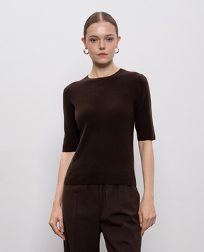 Allude Коричневий топ з вовни та кашеміру 25517722