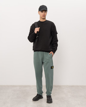 Stone Island Черный утепленный свитшот с шерстью L2S156100013S0F15