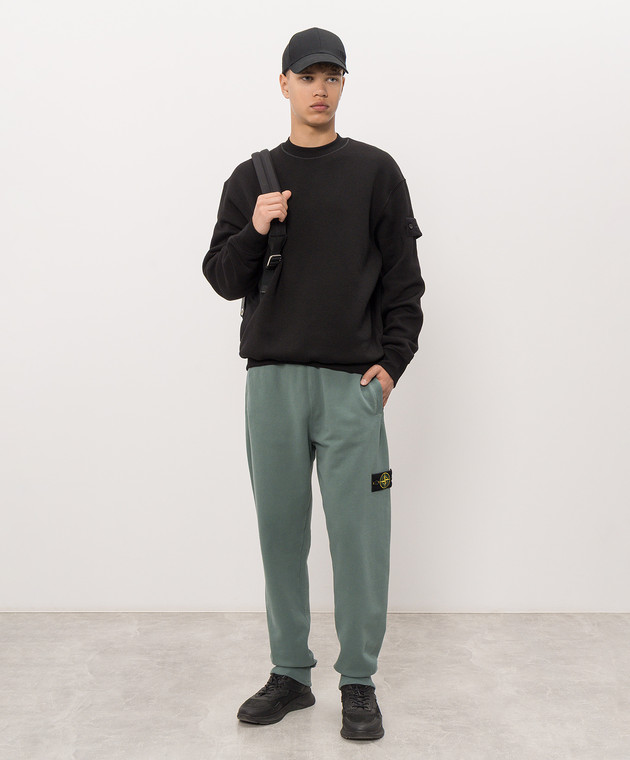 Stone Island Черный утепленный свитшот с шерстью L2S156100013S0F15 изображение 2