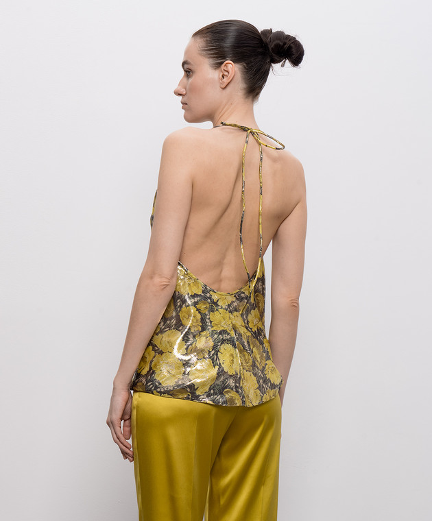 Valentino Топ с шелком в принт 8B0AEBS3A63 изображение 4