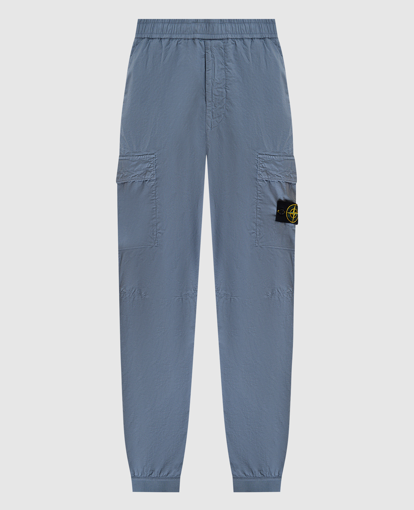 Голубые джоггеры с логотипом