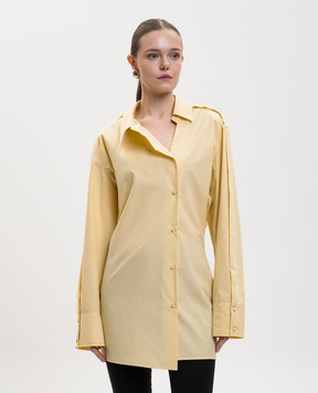 The Attico Жовта сукня-сорочка з логотипом 260WCA00462CCC052AA