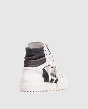 Off-White Білі комбіновані хайтопи 3.0 Off-Court OMIA065F25LEA001