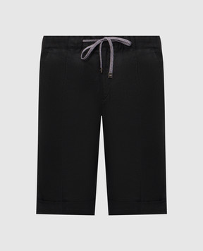 Cashmere&Whiskey Чорний шорти з льону 0255500638
