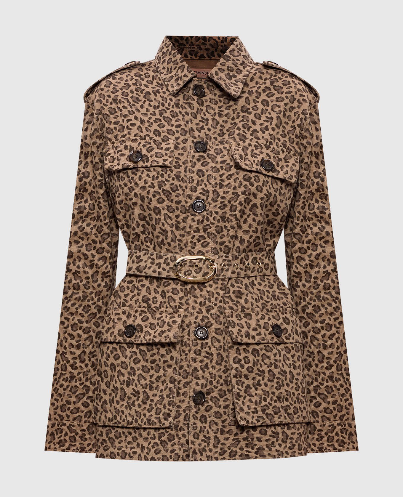 

Куртка в анималистический принт, Коричневый, Куртки