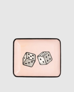 Les Ottomans Декоративна рожева таця Cubes IVP22