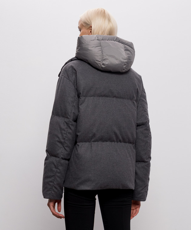 Be Florence Серая пуховая куртка EM2656B изображение 4