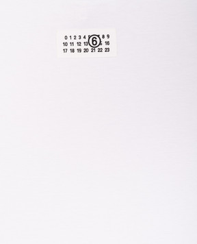 Maison Margiela MM6 Дитяча біла футболка з емблемою M61022MM04I