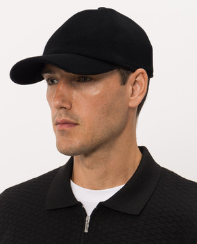 Bertolo Cashmere Черная кепка из кашемира 000301002287