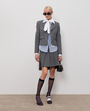Thom Browne Голубая рубашка в полоску FLL219CF1137