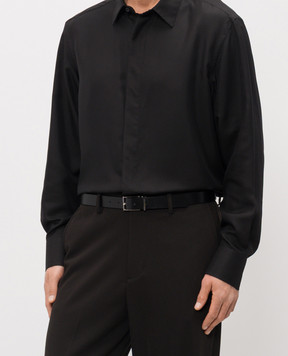 Tom Ford Чорний шкіряний ремінь TB325LCL601S