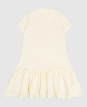 Moncler ENFANT Житкое желтое платье-поло L19548I000148496F
