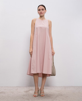 Peserico Рожева сукня з ланцюжком моніль A0272601979