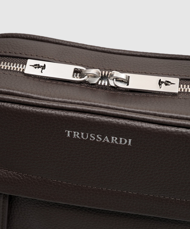 Trussardi Коричнева шкіряна сумка Z590E006427NMBC03L33 зображення 4
