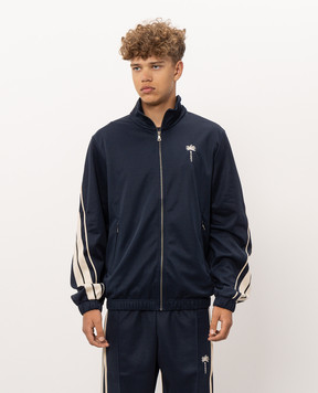 Palm Angels Синя спортивна куртка з брендовою тасьмою PAMBD006FB001
