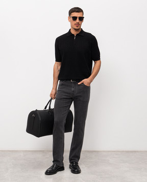 Stefano Ricci Чорні джинси з ефектом потертості MFT62B2280TR107K