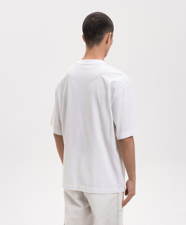 Off-White Біла футболка з принтом логотипа 44MAA120S26J00M зображення 4