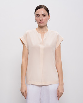 Peserico Розовый топ из шелка A0688907325