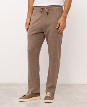 Canali Коричневі спортивні штани MJ02454T0952