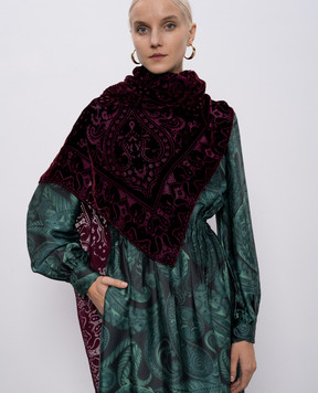 Etro Бордовый платок в узор WAYA0001AV755