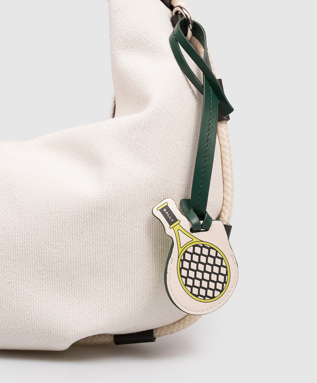 Bally Зеленый кожаный брелок для сумки Airbag MLO053VT852 изображение 2
