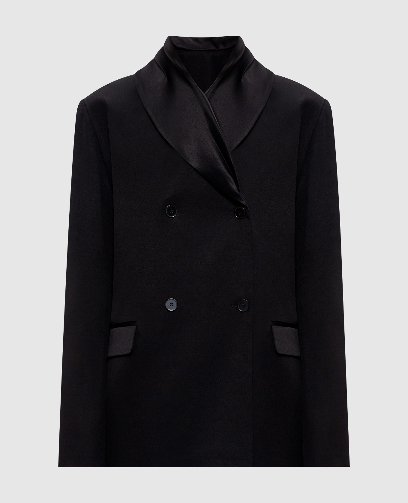 

Черный двубортный жакет JIHA, Жакеты