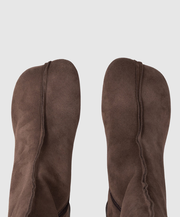 Maison Margiela MM6 Коричневі замшеві ботильйони S59WU0276P6385 зображення 4