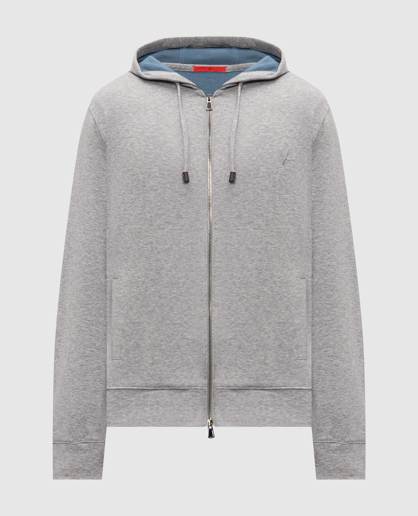 Серая меланжевая спортивная куртка