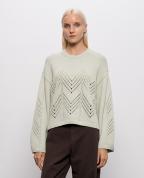 Twinset Зеленый свитер с шерстью 262TP3191