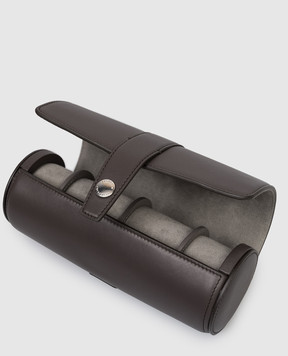 Brunello Cucinelli Коричневий шкіряний футляр для годинників MWZNBU161