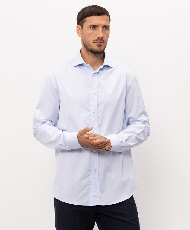 Brunello Cucinelli Блакитна сорочка MBUC40627 зображення 3
