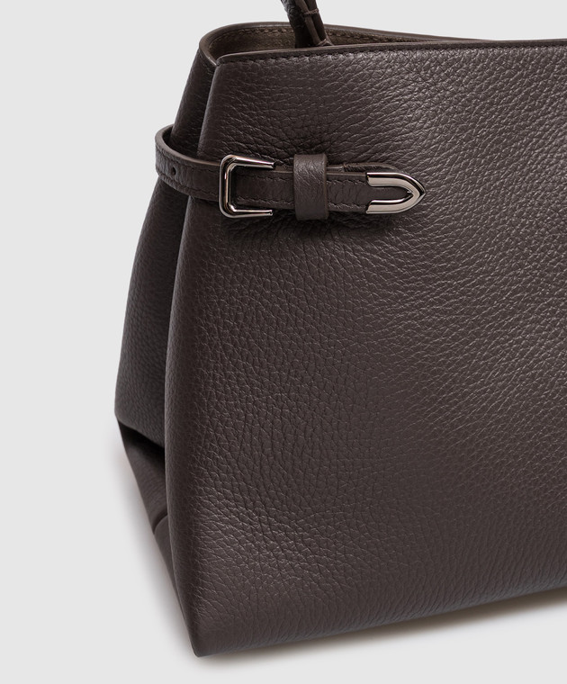 Brunello Cucinelli Коричнева шкіряна сумка MBDKB2820 зображення 4
