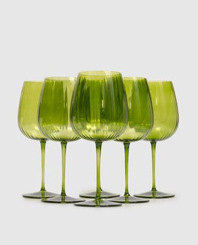 Vema Набір зелених келихів ROMANTIC 6 шт OPIUM75ROMANTIC