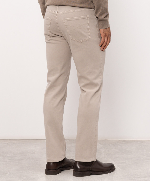 Brunello Cucinelli Сірі джинси з емблемою M277PB3210 зображення 4
