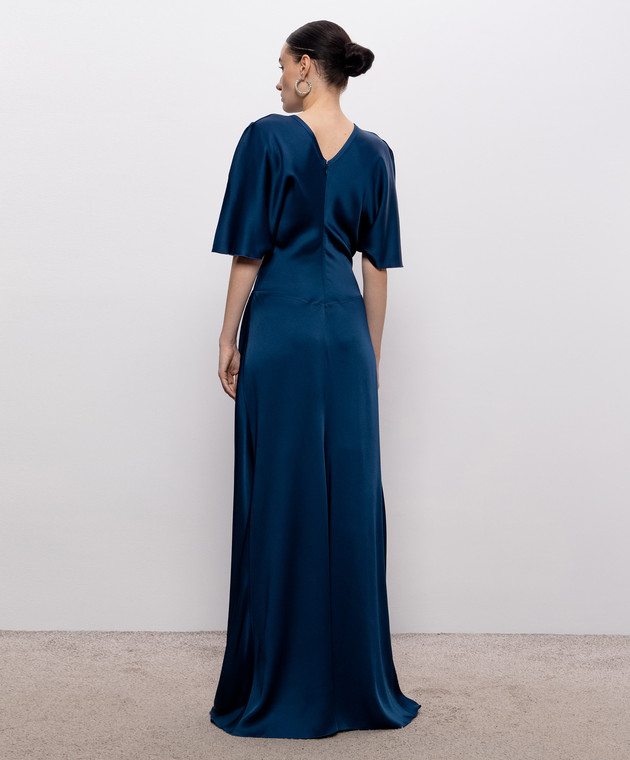 Victoria Beckham Синя сукня максі Isabella 1226WDR007004A зображення 3
