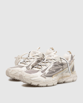 Off-White Бежевые кроссовки Be Right Back Wonder Out с фактурным логотипом OF05753267