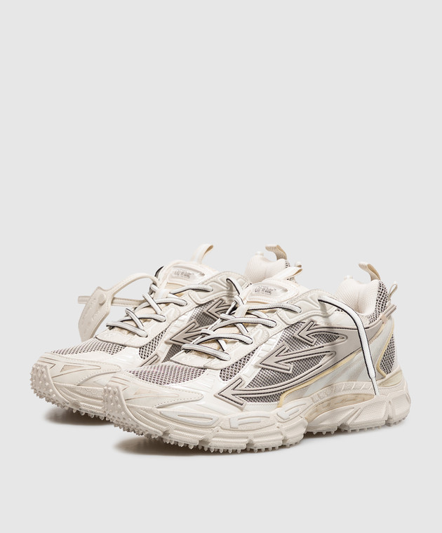 Off-White Бежевые кроссовки Be Right Back Wonder Out с фактурным логотипом OF05753267 изображение 2