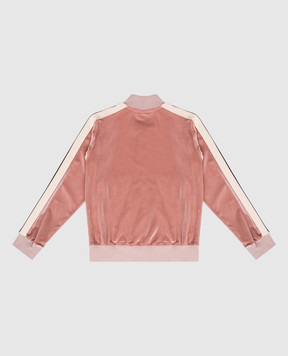 Palm Angels Детский розовый велюровый бомбер с логотипом PGBD002F25FLE00212+