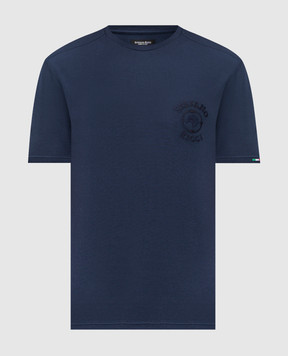 Stefano Ricci Синяя футболка с логотипом MNH6105090803