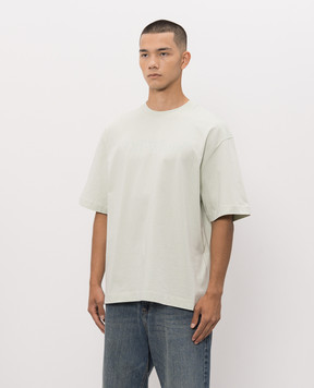 Off-White Зеленая футболка с принтом логотипа 44MAA120S26J00H