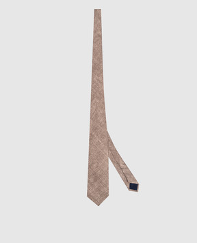 Pini Parma Коричнева краватка із шовку 60594203