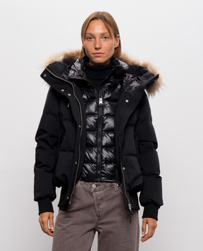 Mackage Чорна пухова куртка NEFI з хутром єнота NEFIF
