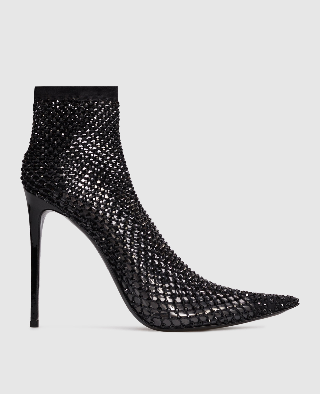 

Черные ботильоны GILDA с кристаллами, Черный, Ботильоны