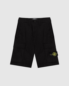 Stone Island Дитячі чорні шорти карго L1S16L100002S000114