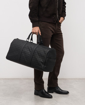Bottega Veneta Черная кожаная дорожная сумка Cabin Duffle 795287V5WN4