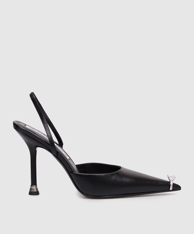 Alexander Wang Черные кожаные слингбеки AKILITA 30326P006