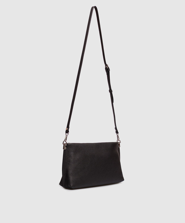 Gianni Chiarini Черная кожаная сумка кросс-боди Fanny BS12734COMMGRN изображение 3