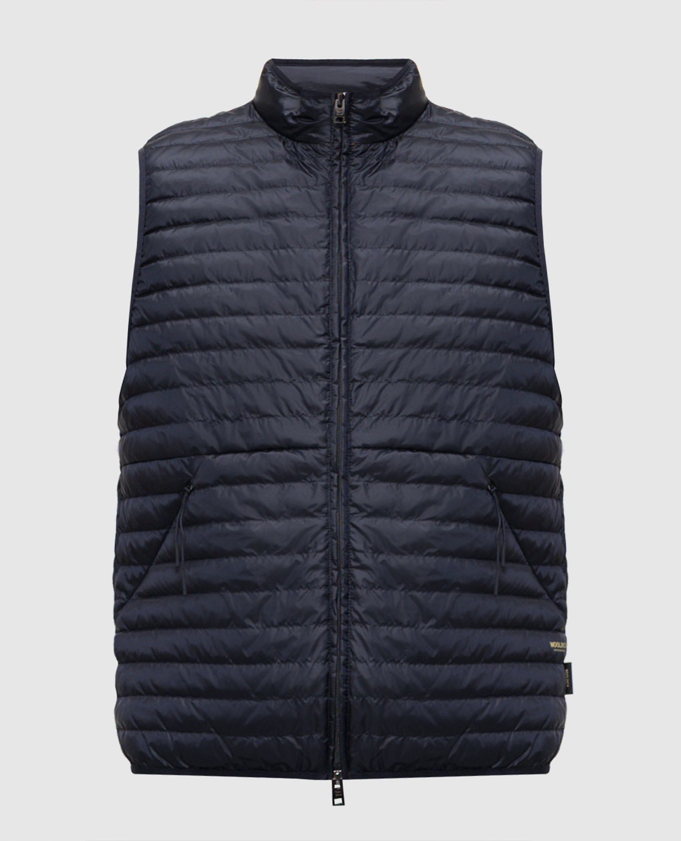 

Синий жилет с принтом логотипа, Верхняя одежда