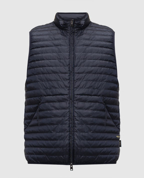 Woolrich Синій жилет з принтом логотипа CFWOVE2005MRUT5268